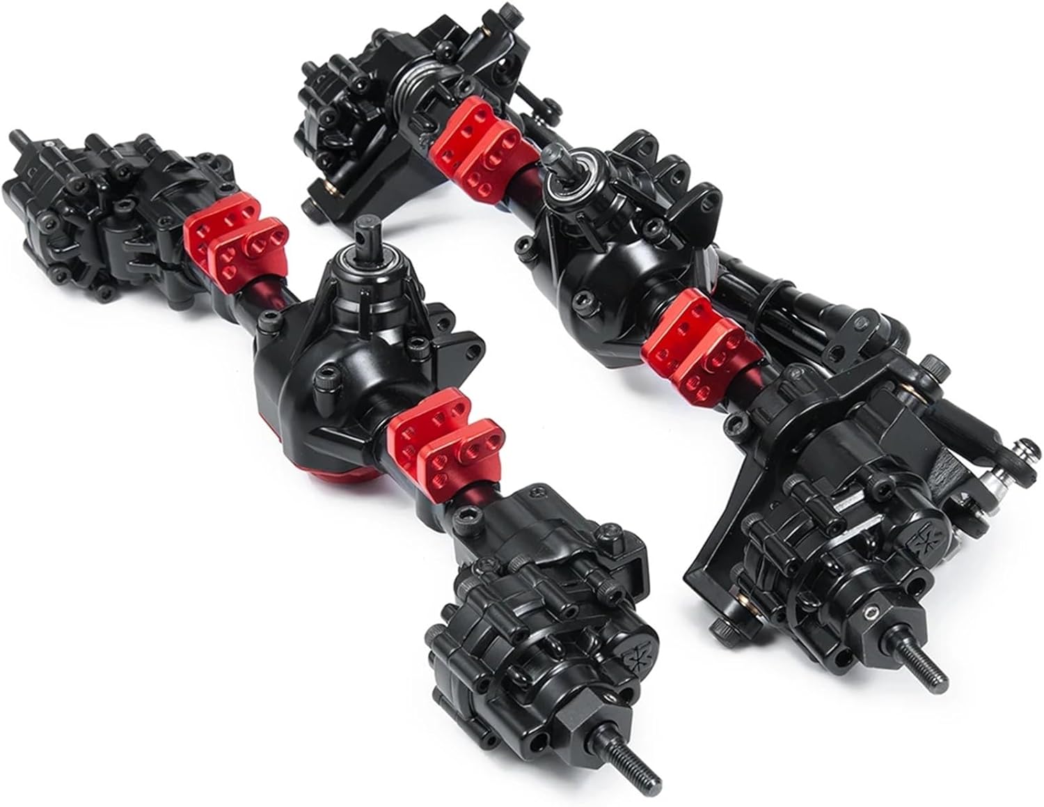 RC Vehicle Axles Compatible with Axial for SCX10 II 90046 90047 90059 90060 Metal Front Rear Axle 1/10 RC Crawler Car Upgrade Parts Accessories(1 Set)