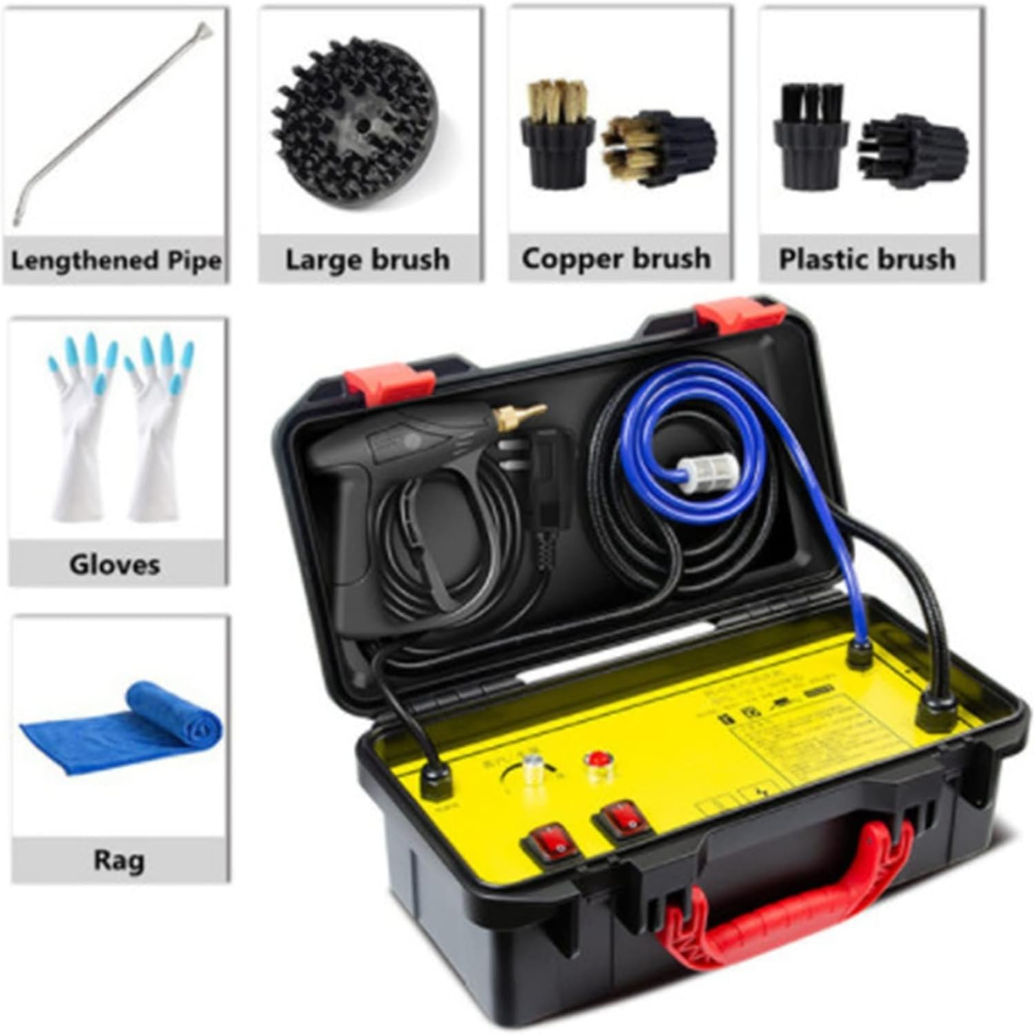 Lifyn2 Steam Cleaning Household Electric Steam Cleaner 3000W 4.5Bar High Temperature and Pressure Air Conditioner Range Hood Car Cleaning