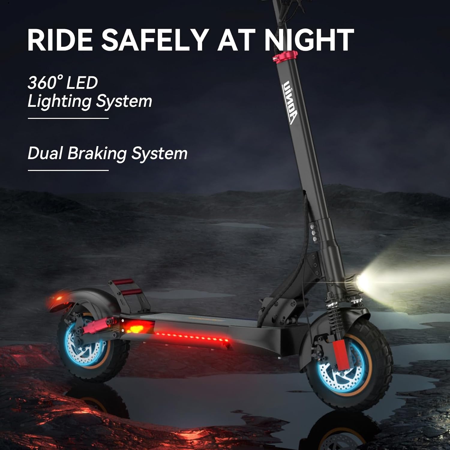 Aoniu M4 Electric Scooter for Adults with seat Fast 25-30 mph Speed Off Road Heavy Duty 300 lbs 10 inch Foldable e Scooter Mobility Folding Bike for Girls Men Teens 31-37 Miles Long Range e Scooters