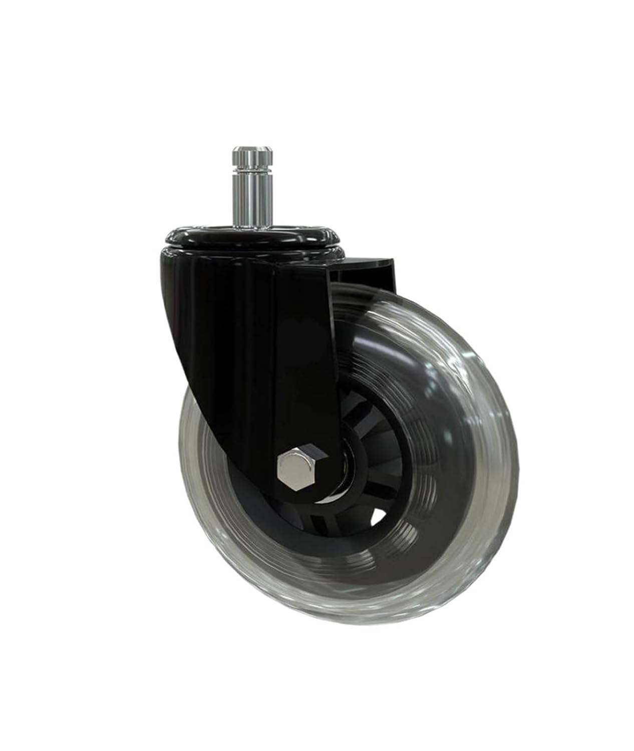 5 Pieces/lot 4 inch Caster Ring Polyurethane Swivel Wheel Scooter Twist Transparent Roller