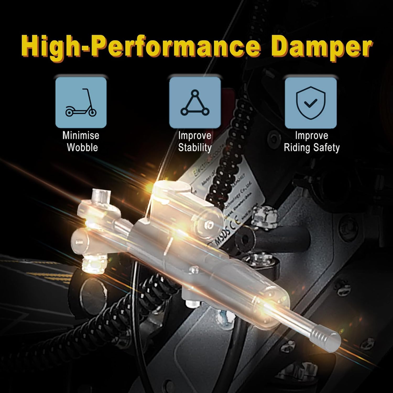 6000w Electric Scooter Dual Motor Up to 58 MPH, 60V35Ah Battery 60 Miles Long Range, Dual Suspension and Hydraulic Disc Brakes, Fat Tires Fast Electric Scooter with seat & Damper