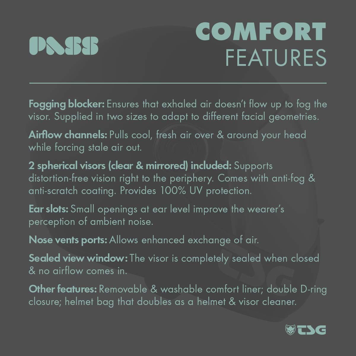 TSG - Pass Pro Solid Color Full-face Helmet, Matt Black w/Two Visors | Downhill Skateboarding, E-Skating, E-Onewheeling, Longboarding | Hardshell Fiberglass | Anti Scratch, Anti Fog, Distortion Free