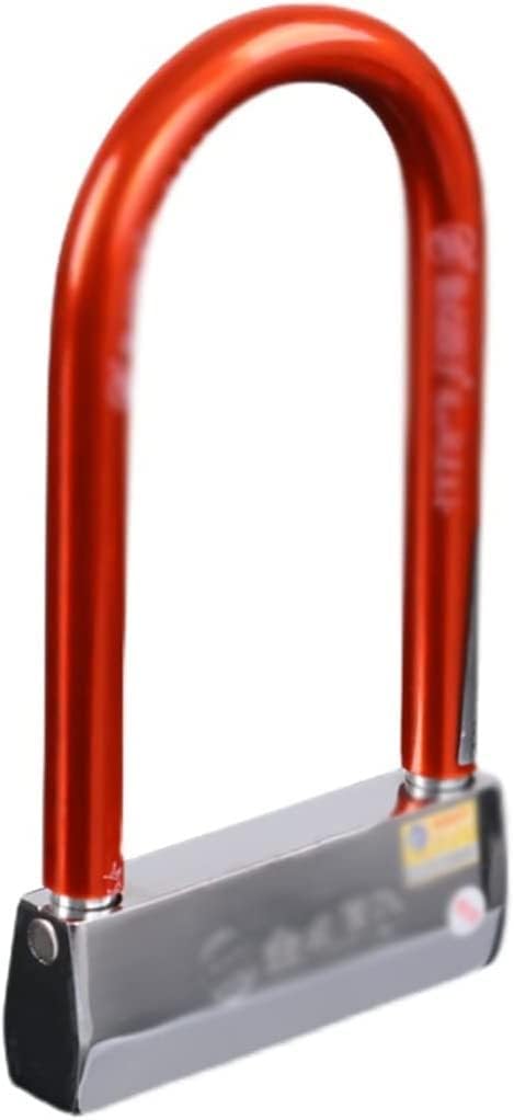 Bike Lock U Padlock with Keys, Weatherproof Small Padlocks Keyed Alike for Shed, Fence, Warehouse,Electric Vehicles, Motorcycles U Lock