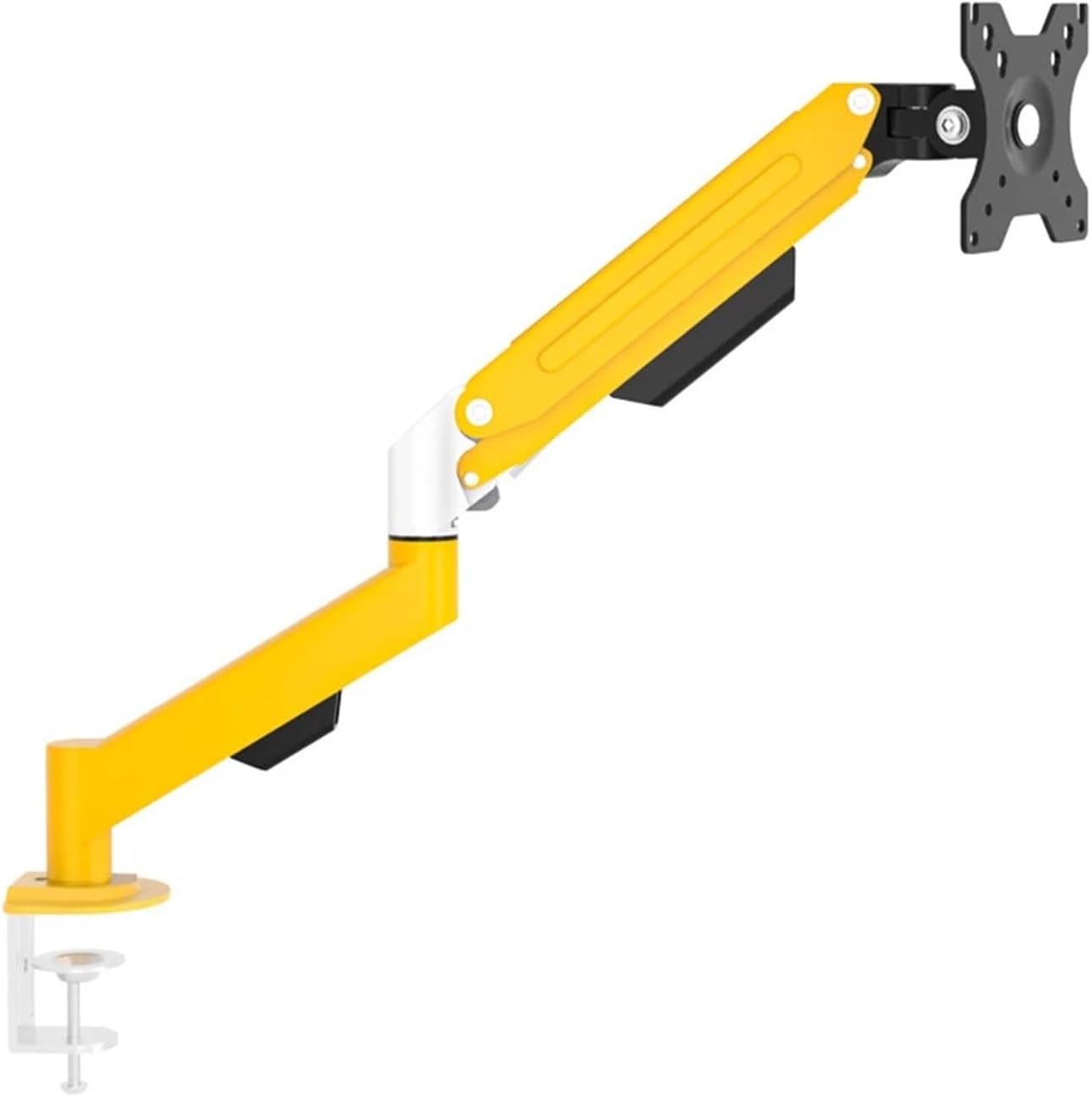 14-24 27 34 inch desktop monitor stand gas spring full motion stand LCD LED TV stand computer stand yellow A1(A1B Black)