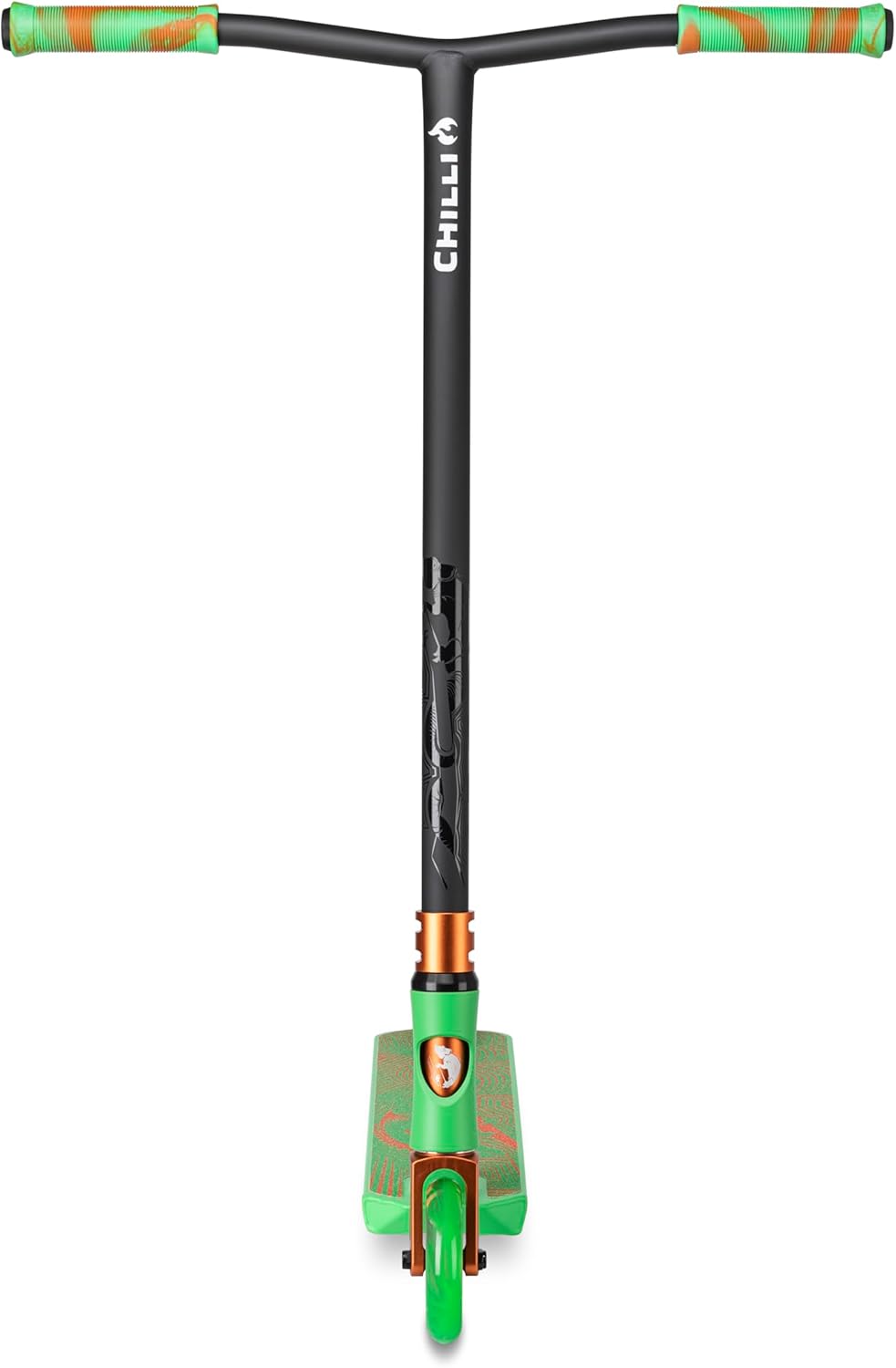 Chilli Critter - Quality Freestyle Extreme Intermediate and Beginner Park Stunt Scooter for Ages 8+, 110 mm Wheels, Spider IHC Compression System