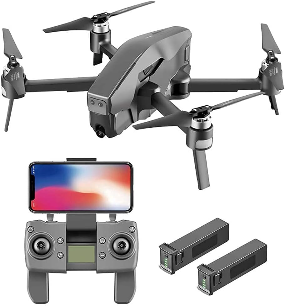 RC Drones Quadcopter Head with Shock Absorber GPS Drone with 4K Camera for Adults 28Mins Flight Time Brushless Motor 120deg Wide Angle 90 Adjustable Foldable Drone