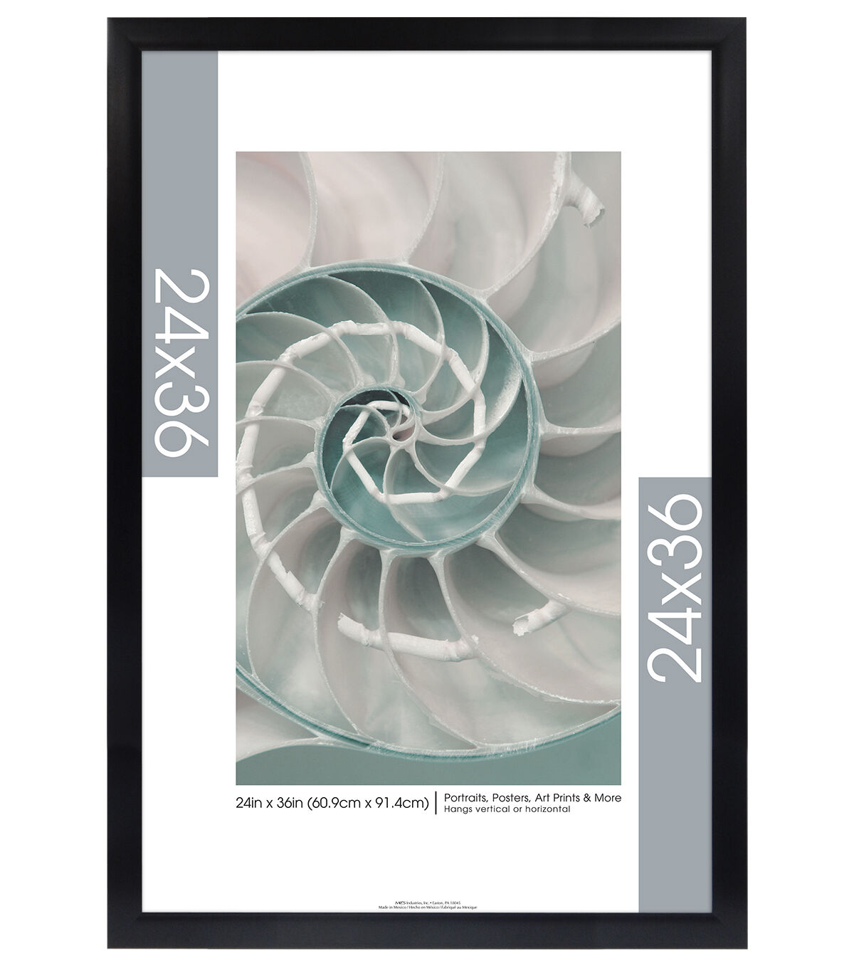 MCS 24x36 Gallery Wide Black Poster Frame