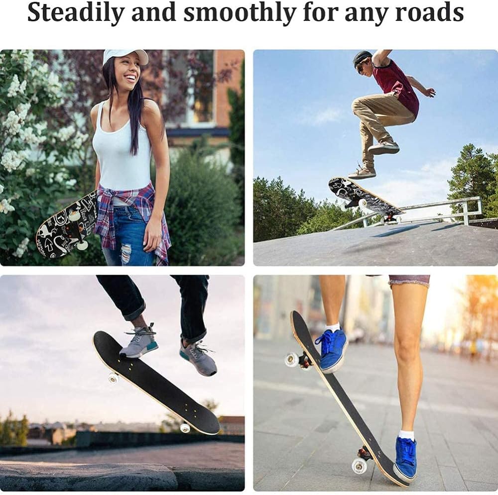 Skateboard Adult Tricks Skate Board for Beginner Birthday Gift Skateboards for Teens Girls Boys Adults Gear Complete Skateboard