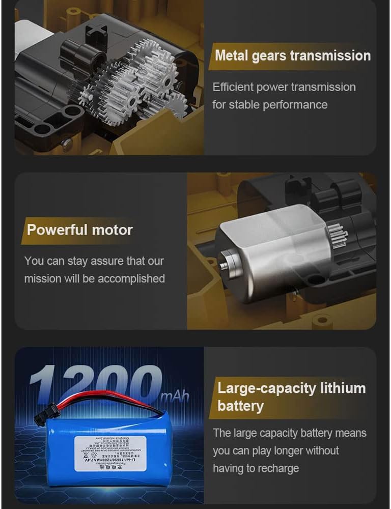 1/20 Large 23IN Electric Remote Control Dump Truck A40G, 2.4G Simulated Acoustic-Optical RC Engineering Vehicle Model Transport Vehicle, 6-Wheel Lifting Bucket Construction Truck