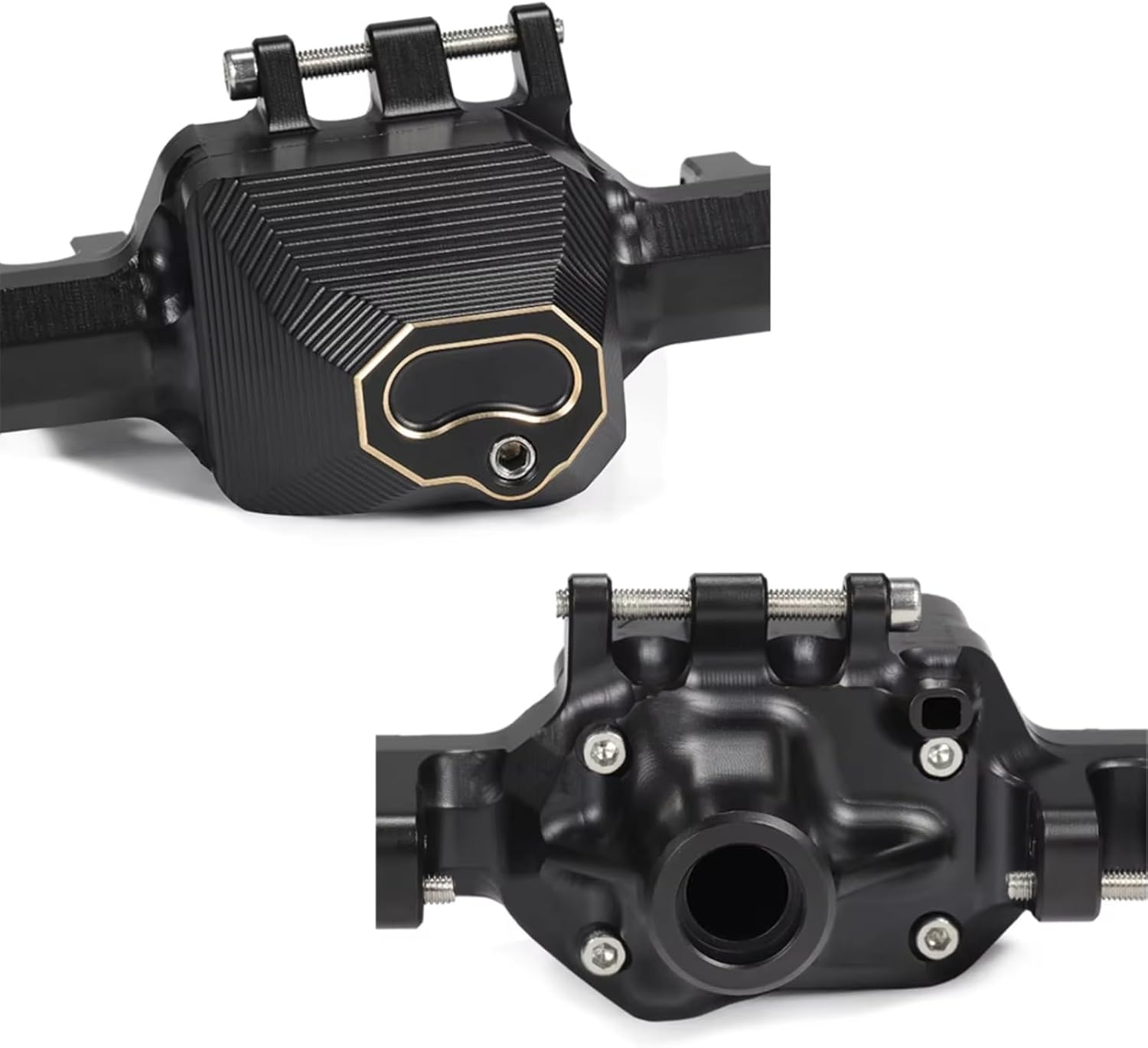 RC Axle Models For Traxxas For Trx4 1/10 Rear Axle Housing 1piece Upgrade Rc RC Car Part Brass Model Accessory Assemble Parts Replace