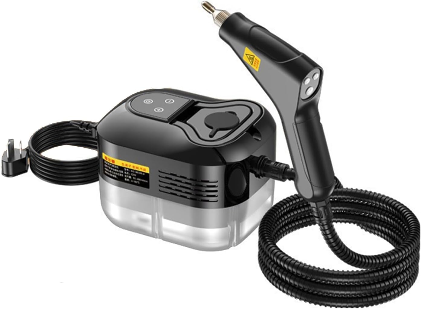 Handheld Steam Cleaner, 1500W High Pressure Steamer With 3 Brush Heads, 15s Heat-Up, 6-Level Temp, 1.2 L Water Tank, Portable Steam Cleaning Machine for Car Kitchen Bathroom(Style5)