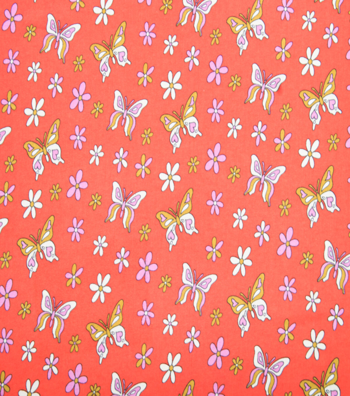 Super Snuggle Multi Bright Butterflies Flannel Fabric