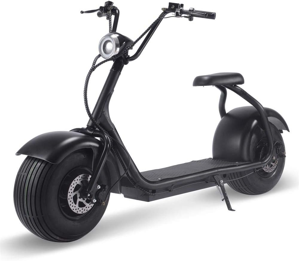 TOXOZERS 2000w Motor Lithium Electric Scooter for Adults, Fat Tire Electric Scooter with Seat, LCD Display, Bright LED Headlight, Hydraulic Front and Rear Brakes and Wide Deck