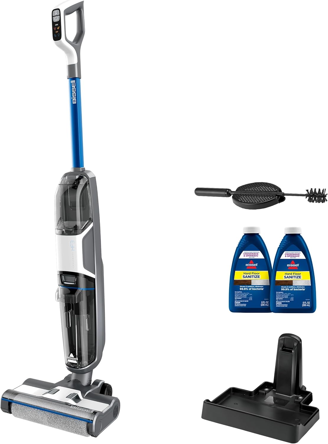 Bissell Crosswave HF3 Cordless Wet/Dry Vacuum Cleaner and Mop, Multi-Surface and Hardwood Floor Cleaner, 3649A
