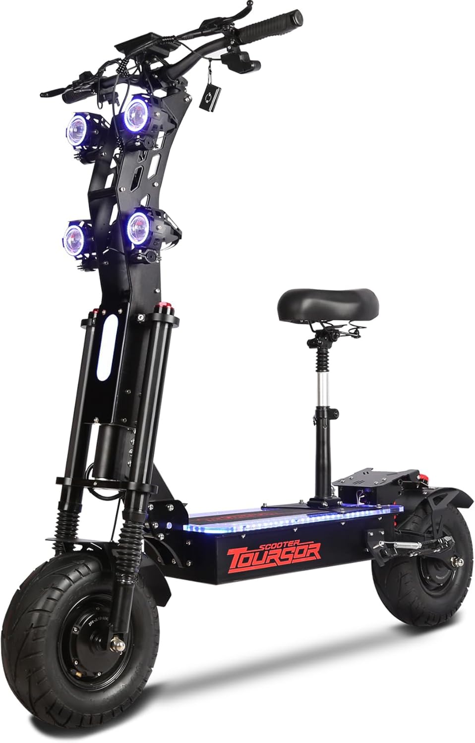 X1372VPRO Hyper-Class Electric Scooter Adults 10000W Dual Hub Motors 65 MPH, 72V 40Ah Extended Range Battery 75 Miles, 13