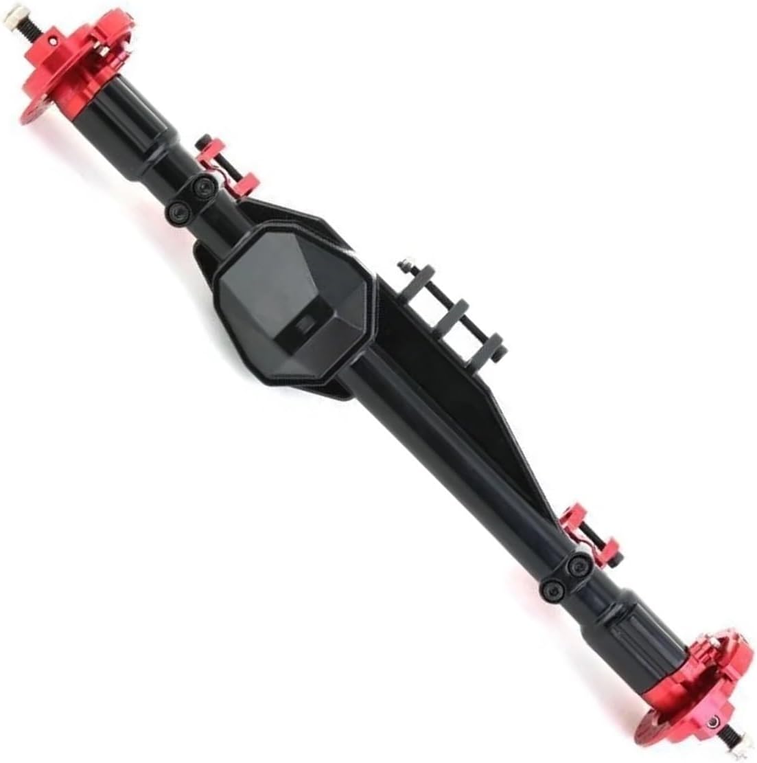 RC Car Upgrade Parts for Axial RBX10 for Ryft 1/10 RC Crawler Car Upgrade Parts Accessories Metal Front and Rear Axle Modified(Red,1 Set)