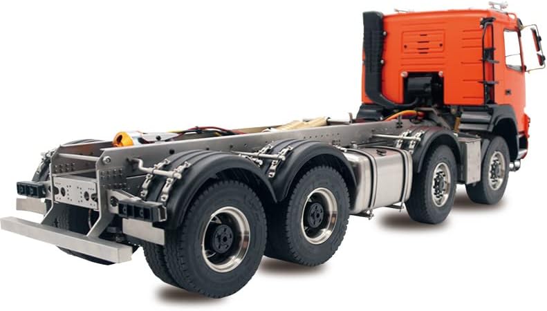 Jdm-161 1/14 8X8 Rc Hydraulic Dumper Truck Model with Motor Esc Servo Radio Controller Differential Lock
