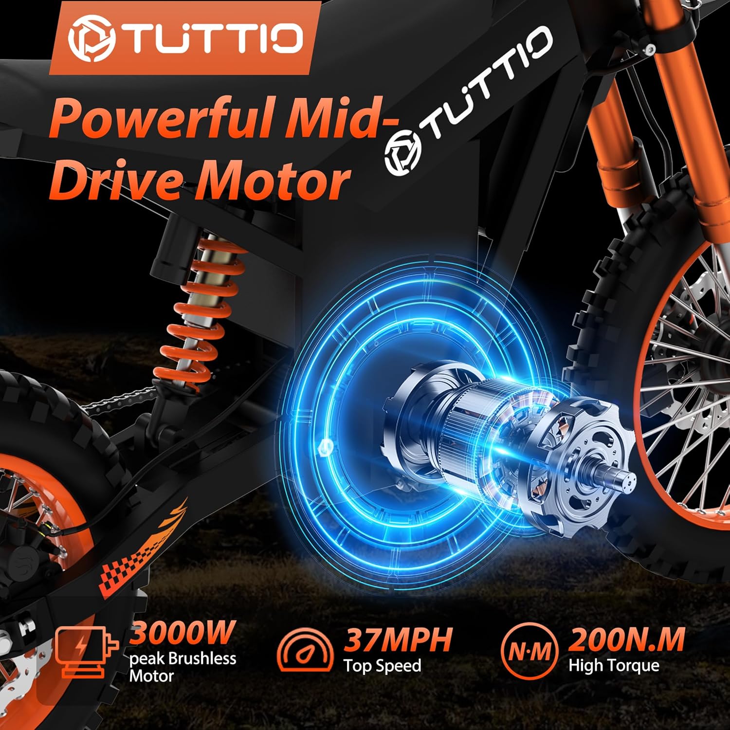 Tuttio Soleil01 Electric Dirt Bike for Teens Adults