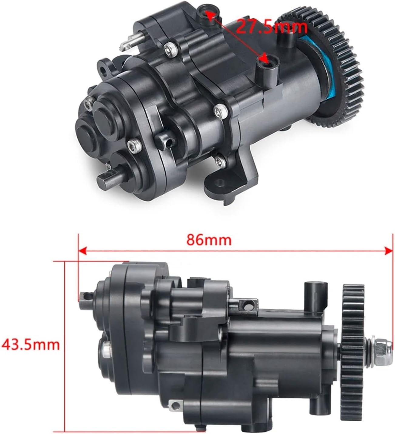 RC Car Models Parts For TRX-4 For TRX4 For TRX-6 1/10 Center Transmission Case Gearbox Case RC For Rock Crawler Car Model Upgrade Parts Accessories