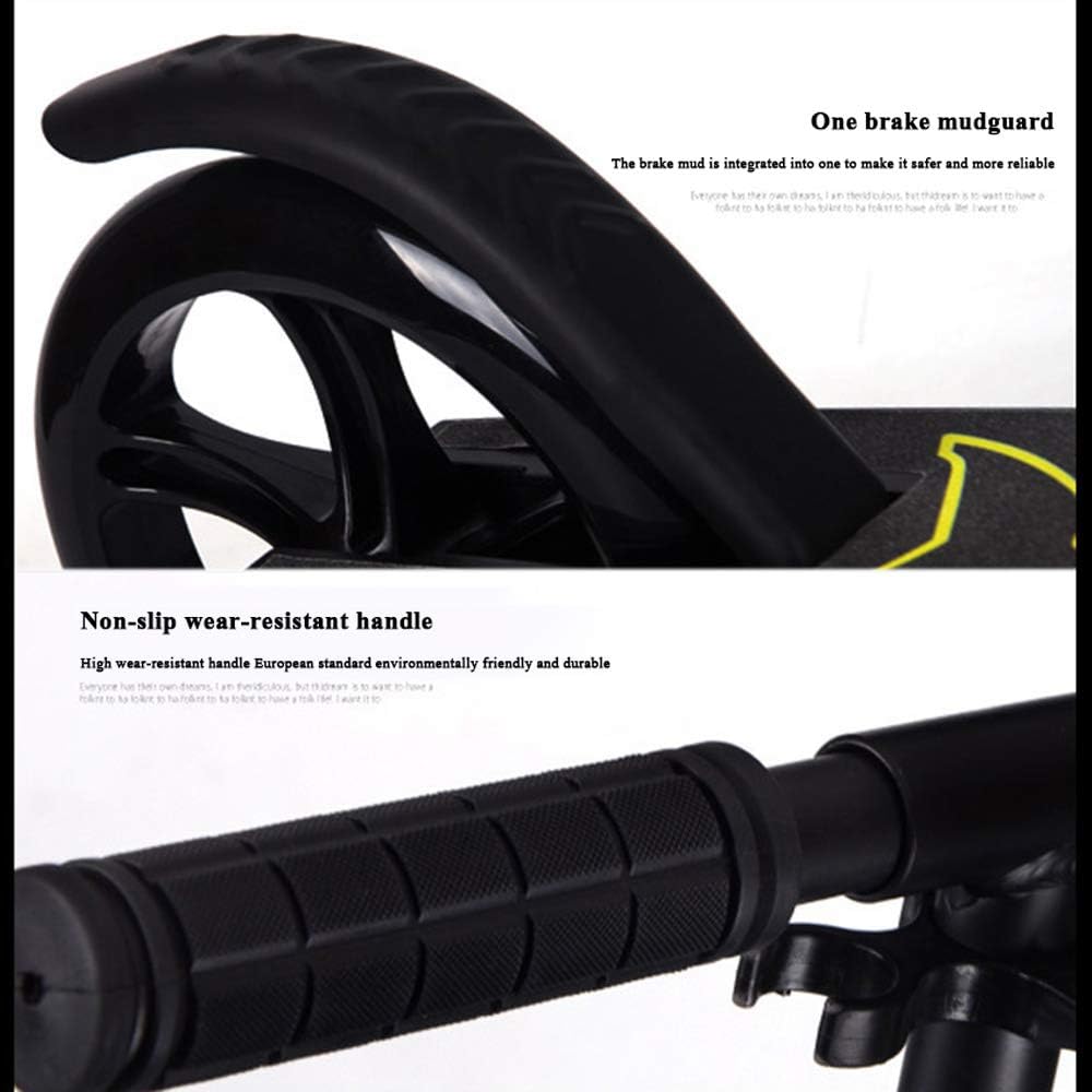 Teens Foldable Scooter 2 Rounds Child Adult Urban Mobility One Foot Brush Street Freestyle Scooter with Brake and Suspension City Commuter Kick Scooters