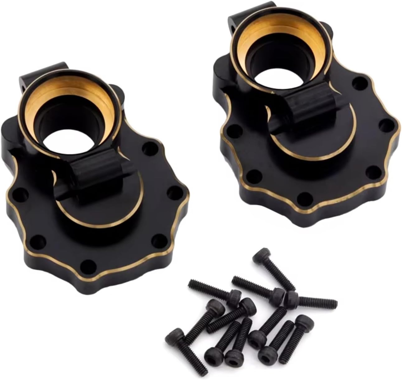 for Traxxas for TRX4 for TRX6 1/10 1 Set RC Car Portal Axle Housing Weight Upgrade Parts Black Electrophoresis RC Car Parts