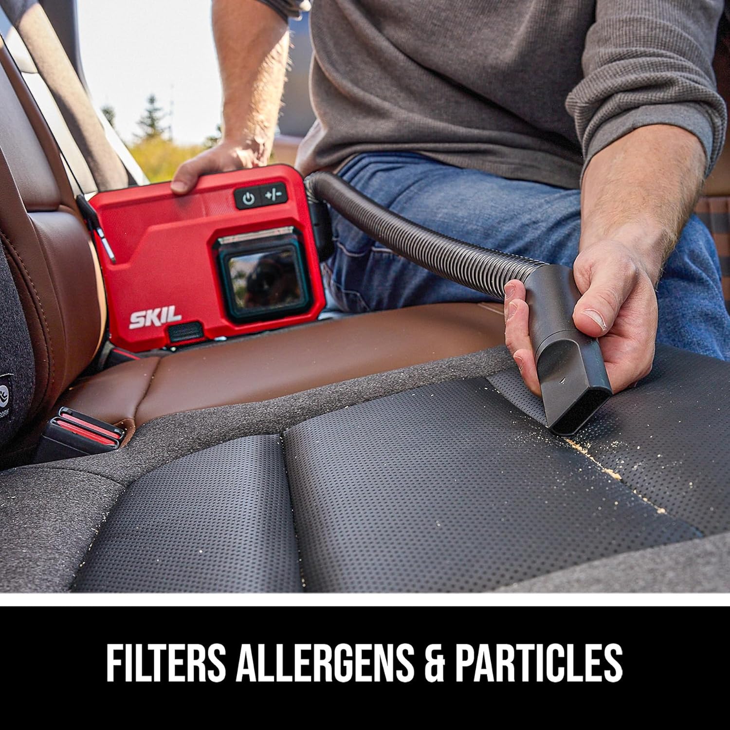 SKIL Brushless Slim Vacuum 20V Kit Including 2.0Ah Battery and USB-C Charger-VA1200D-10