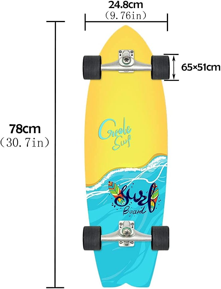 VOMI Swallowtail Surfskate 31