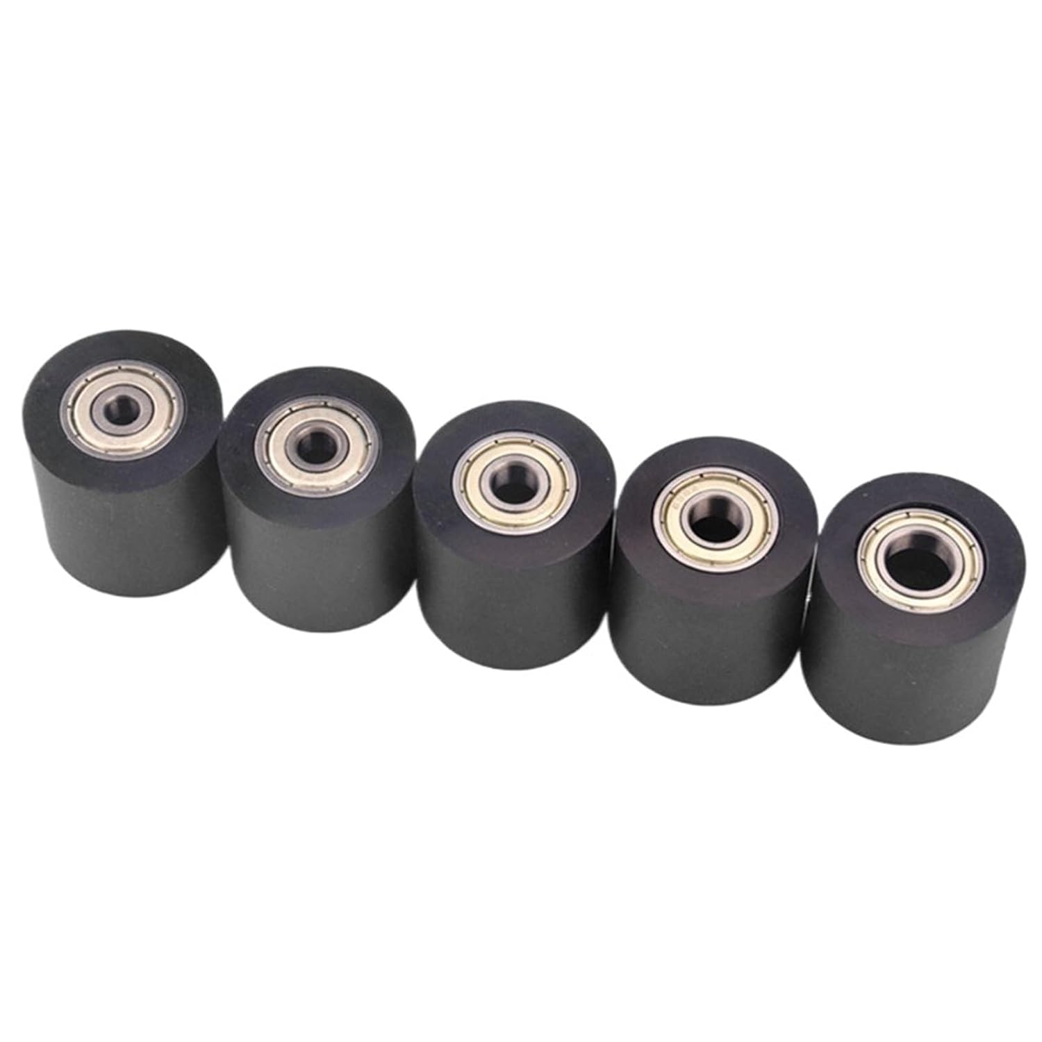5pcs/20pcs Plastic Coated Bearing 5 * 40 * 30mm 635ZZ PU Soft Rubber Roller Guide Wheel Flat Pulley 5x40x30(20pcs)