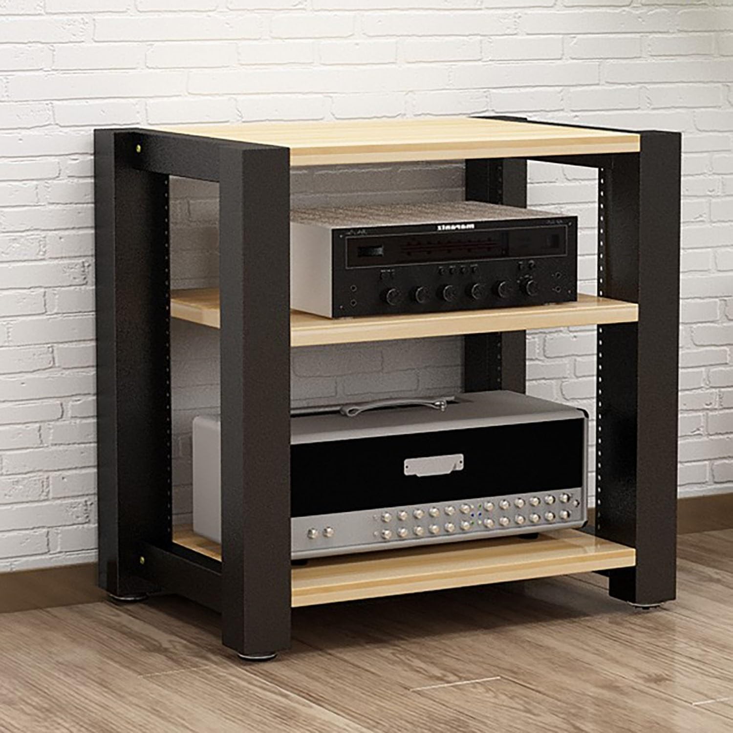 Wooden AV Media Stand for CD Player & Stereo Components