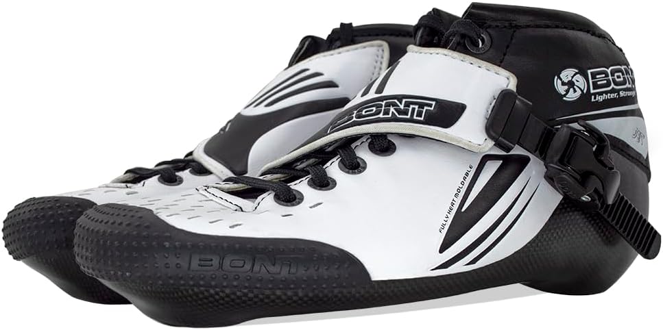 Bont Jet Inline Speed Skates - Vegan, Heat Moldable Racing Package with Carbon Fiber Boot, Elemental Wheels, and ABEC7 Bearings