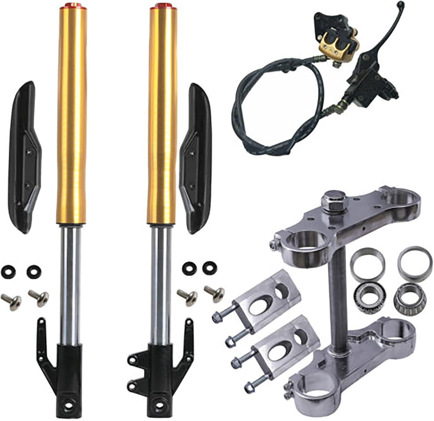 Upside Down 630mm Front Forks 45/48mm Triple Tree Clamp for Mini Pit Monkey Bike