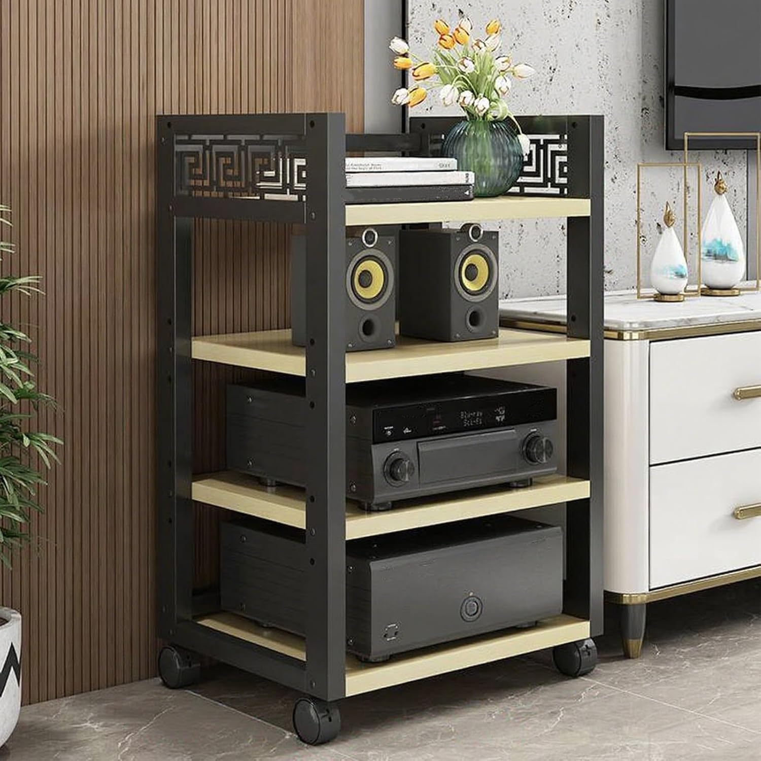 3/4/5-Tier AV Media Player Stand Multifunctional Entertainment Center