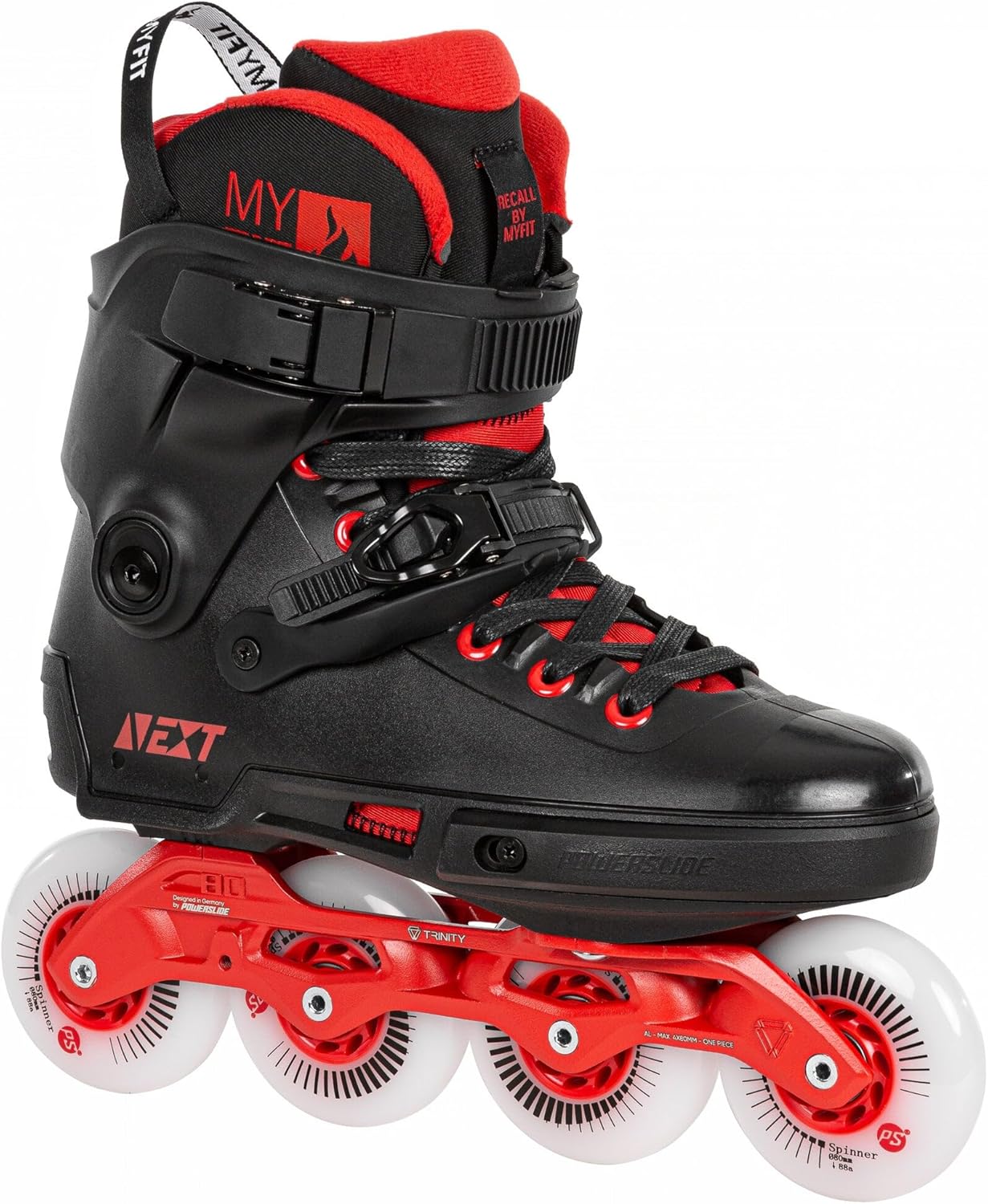 Powerslide Next 80 Skates - Black/Red