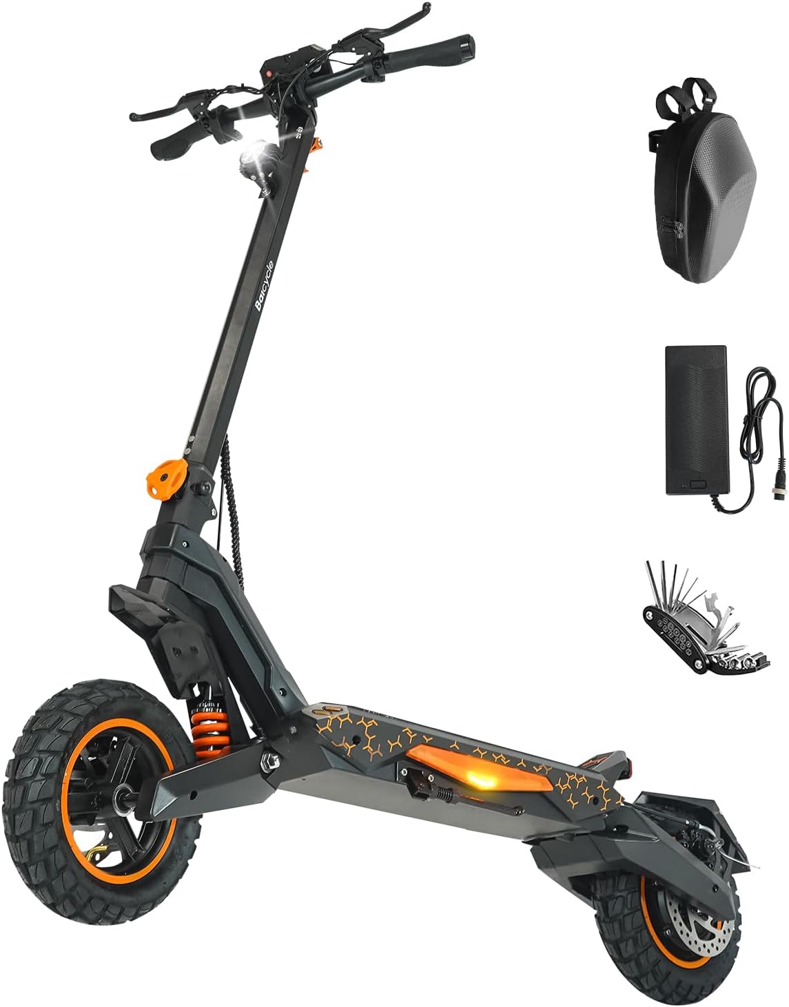 Off Road Electric Scooter for Adults – 5000W/1600W Fast E Scooter, 35/50Miles Long Range, 35/45MPH Max Speed, Heavy Duty 400 LB Capacity,Foldable Kick Scooter with Full Suspension for Commuter Outdoor