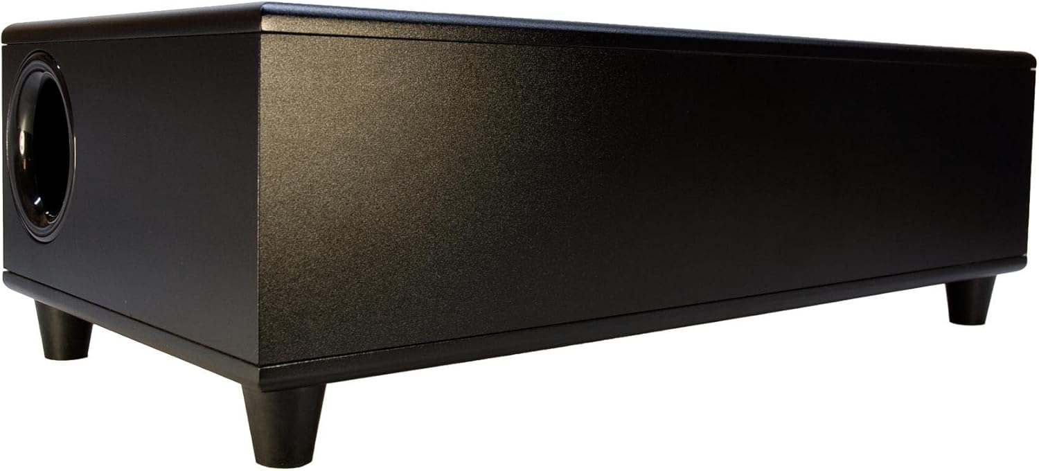 Earthquake Sound CP-8 Couch Potato - 300W Peak Powered 8-Inch Slim Home Theater Subwoofer with Down-Firing Bass Reflex Enclosure Design (Black Laminate