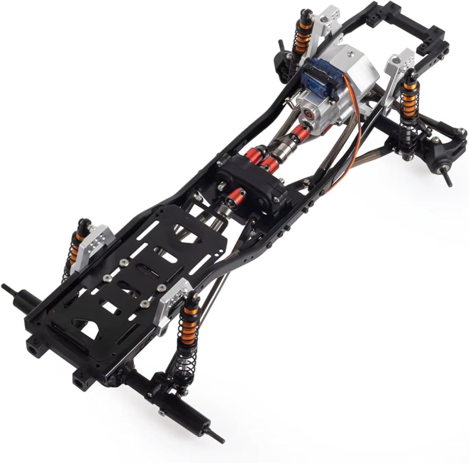 RC Frame Parts For Axial For SCX10 II 90046 EX86100 1/10 313mm Wheelbase Metal Chassis Frame With Single / 2-Speed Transmission RC Crawler