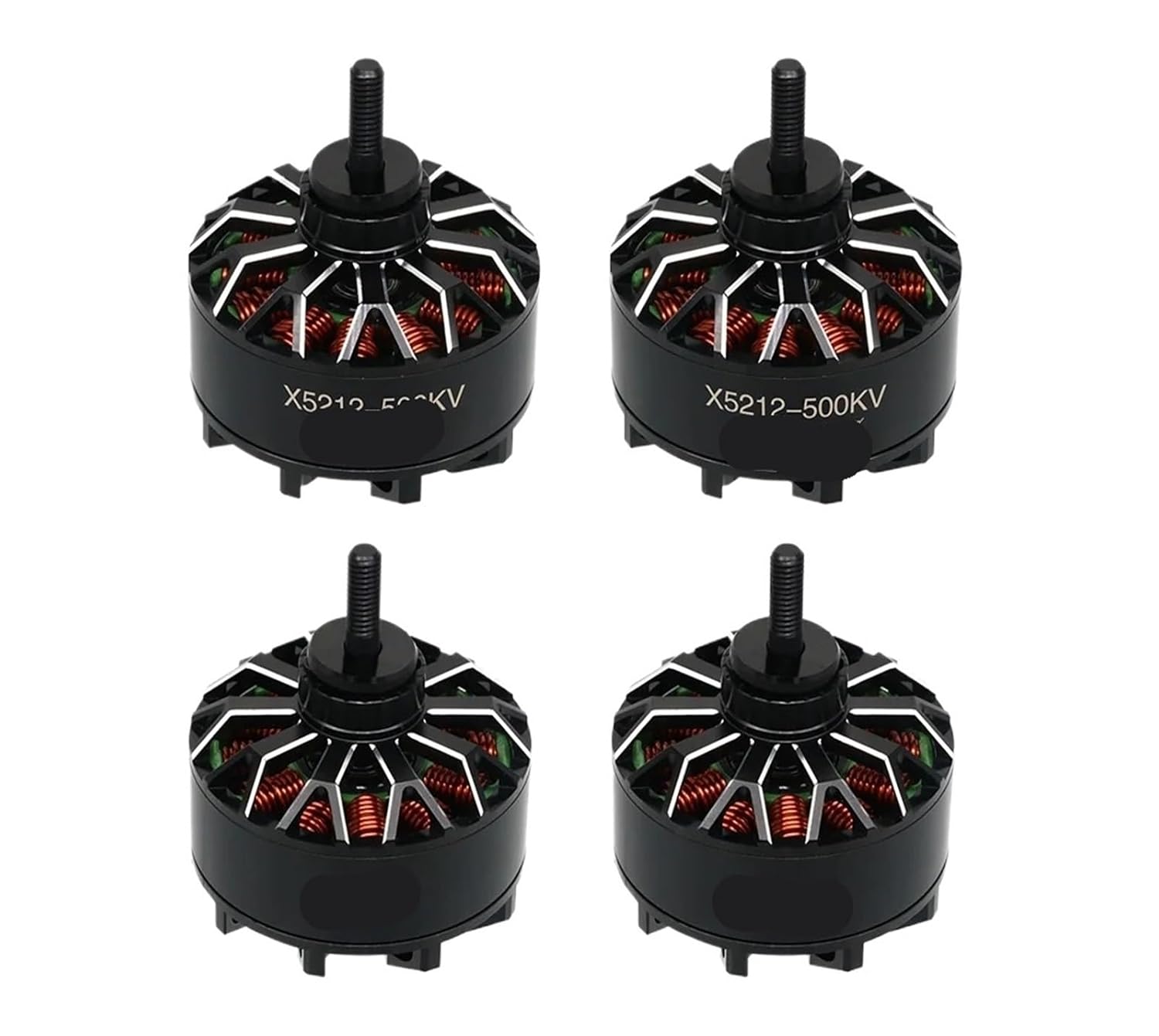 4 Pieces for Angel X5215 5215 KV300 KV500 4-8S brushless Motors with 4mm shafts Suitable for RC FPV Drone Parts(X5215 500KV Motor)