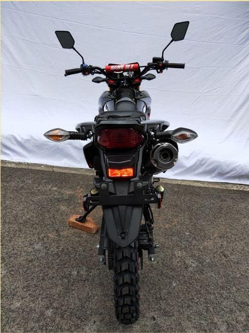 HHH Hawk DLX 250 EFI Fuel Injection 250cc Enduro Motorcycle Bike Hawk Deluxe scooter Dirt Bike, Street Bike, 5 speed Sports Bike (Red) - Extra Large