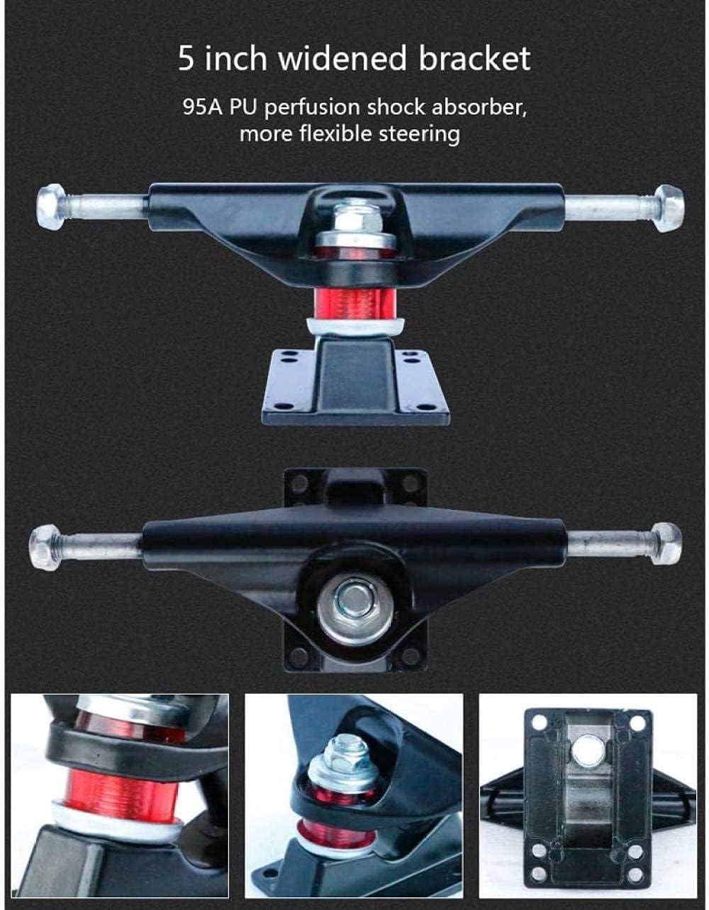 Longboard Skateboards 31 Complete 7 Layer Maple Wood Mini Longboard Skateboards for Adult Beginner Boys Youth Black Upgrade (Green)