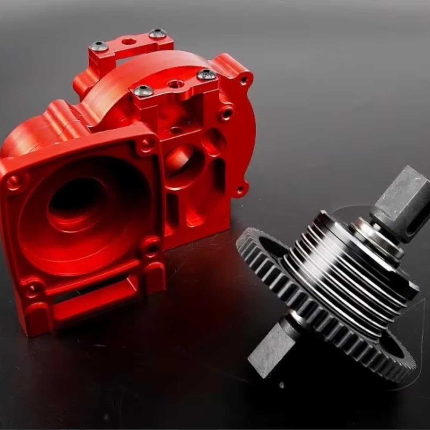 RC Car Parts Compatible with Rovan LT SLT Trucks for LOSI 5ive-T KMX2 30 Degree North Truck 1/5 RC Car Parts Aluminum Center Transmission Differential