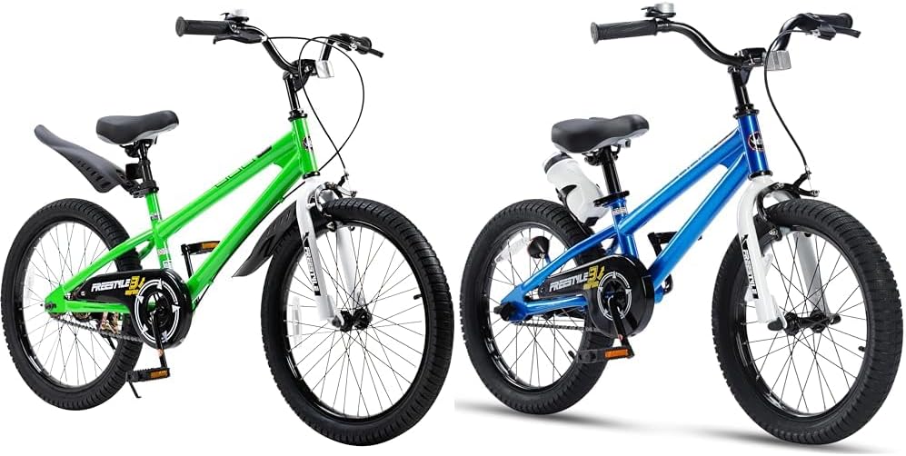 Royalbaby Kids Bikes Bundle 20 Inch Wheel Bicycle with Hand Brakes and 18 Inch BMX Bicycle with Kickstand