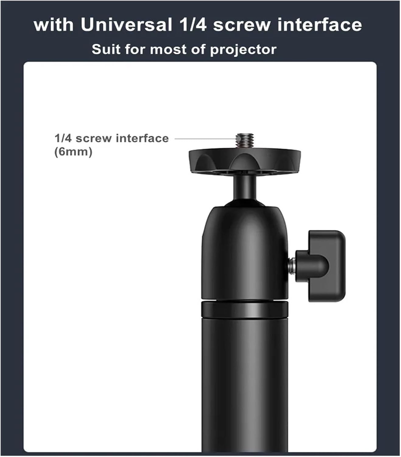 Floor-standing projector bracket metal bracket 1/4 screw interface multi-angle adjustable projector bracket