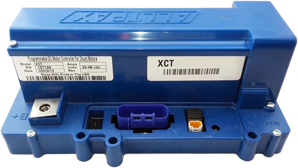 High Performance Alltrax XCT-48500 EZGO DCS 36/48V Golf Cart Controller 500 Amp 20-22 mph & 30% More Torque vs Stock Made in USA