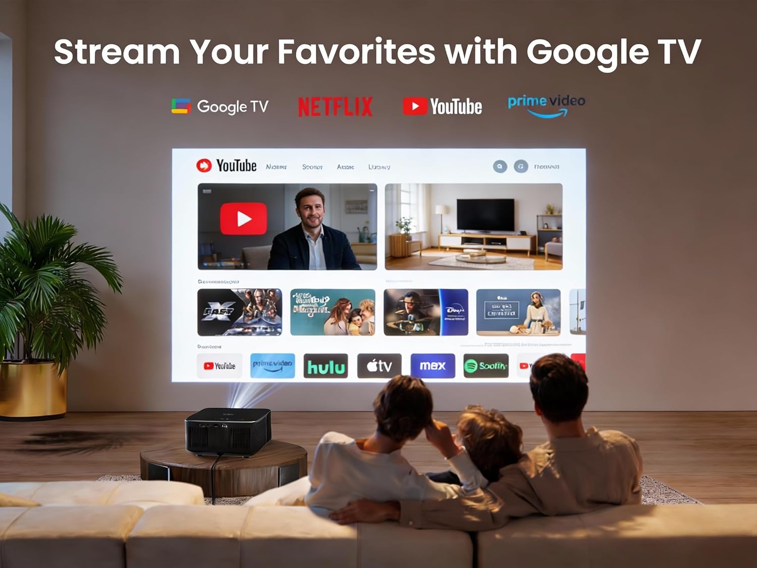 Smart Projector with Google TV