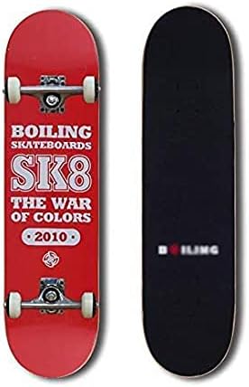 Four-Wheel Skateboard Road Skills Maple Skateboard Portable Adult Men and Women Double Inclined Skateboard Suitable for Adults and Teenagers 80 cm