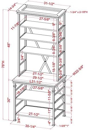 Furniture of America Garna Industrial Metal 6-Shelf Bookcase in Antique White