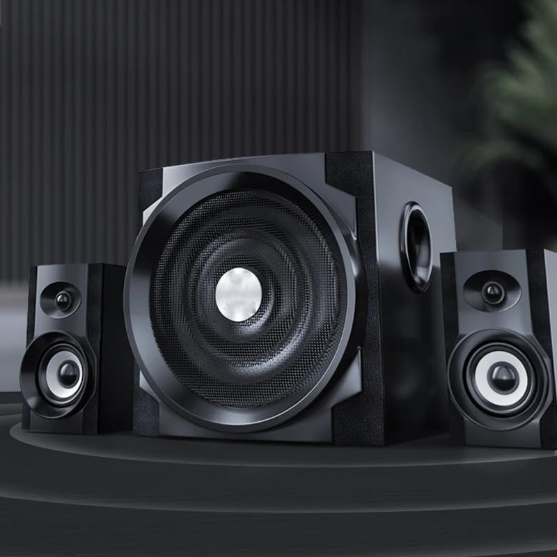 JSEIAJB Multimedia Computer Speaker Desktop Home Audio Subwoofer PC Loudspeaker Stereo Surround