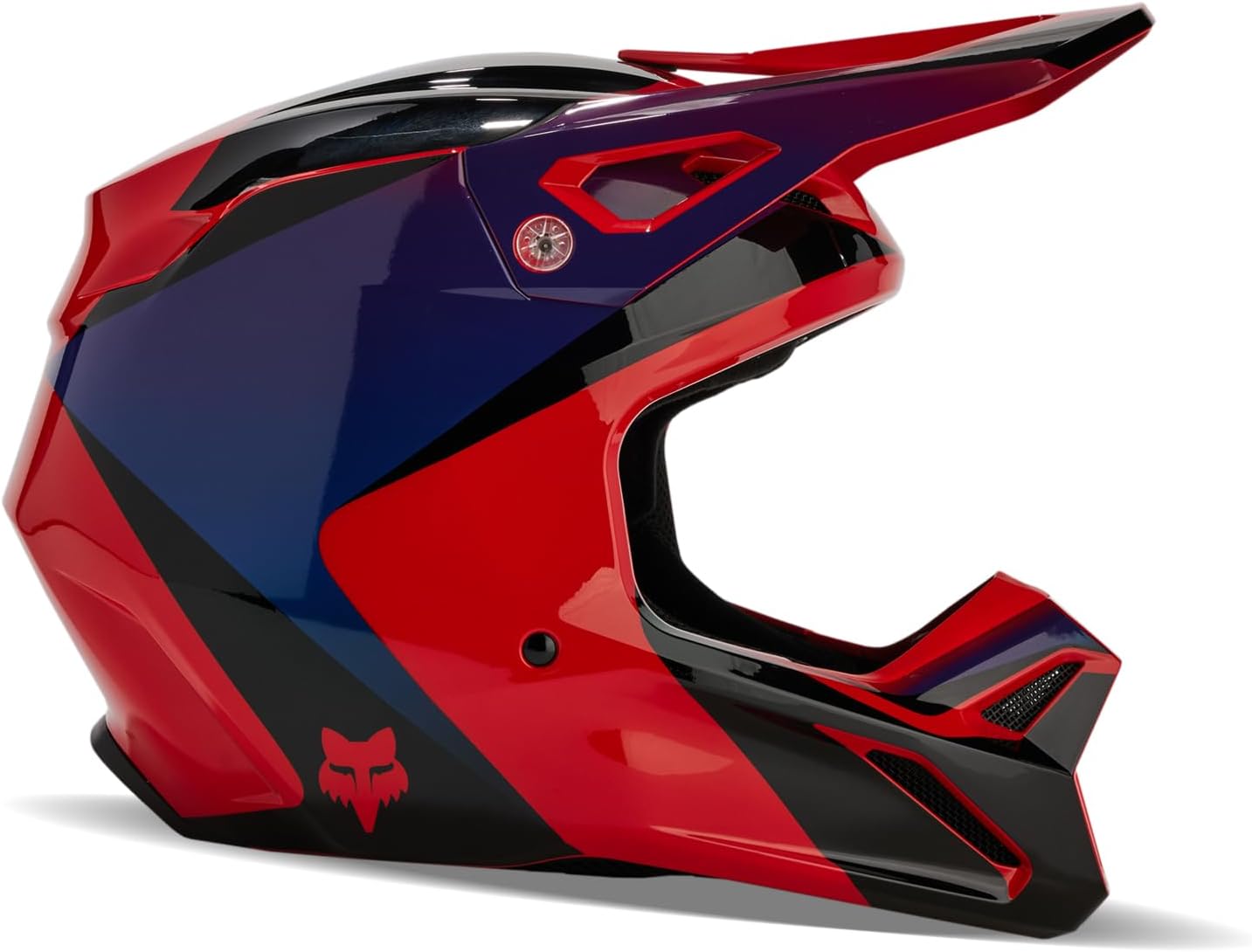 Fox Racing Unisex V1 Motocross Dirt Bike Helmet, Fluorescent Red, X-Small