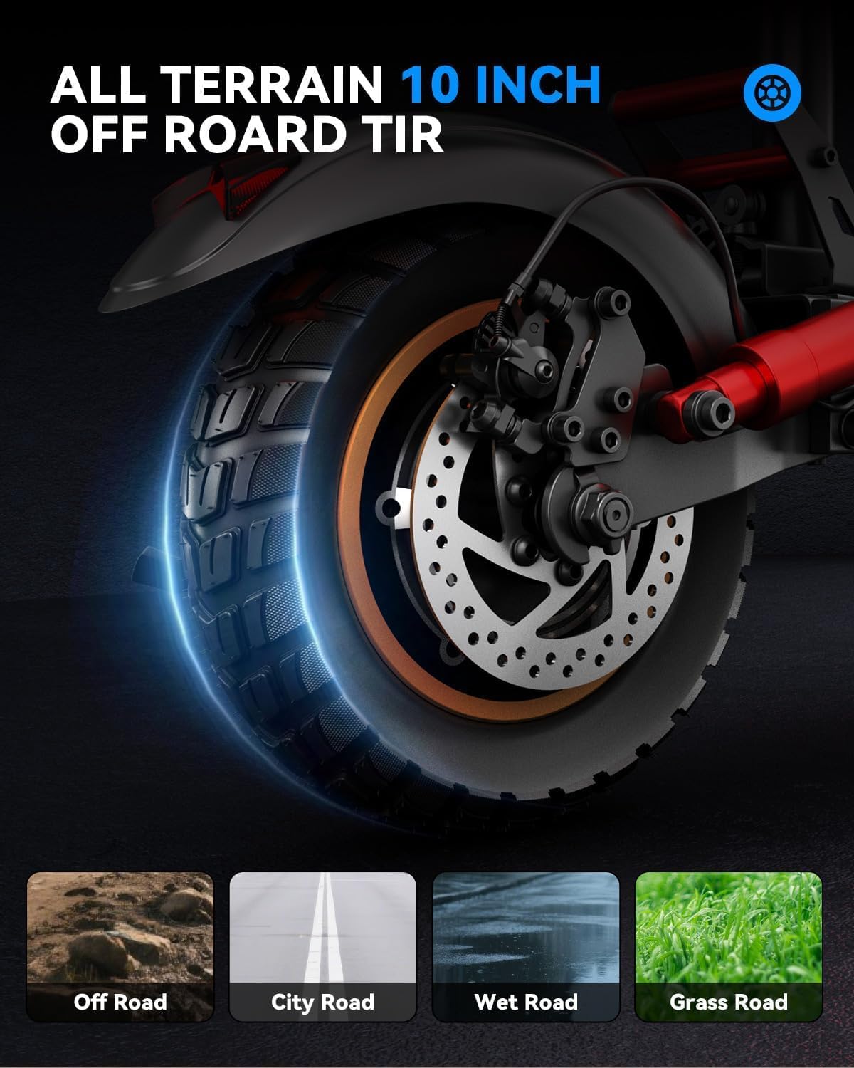 Aoniu M4 Electric Scooter for Adults with seat 25-30 mph Fast Speed 10 inch Off Road Tires Heavy Duty 300+ lbs Folding e Scooters Mobility Foldable Scooter for Girls Men Teens 31-37 Miles Long Range