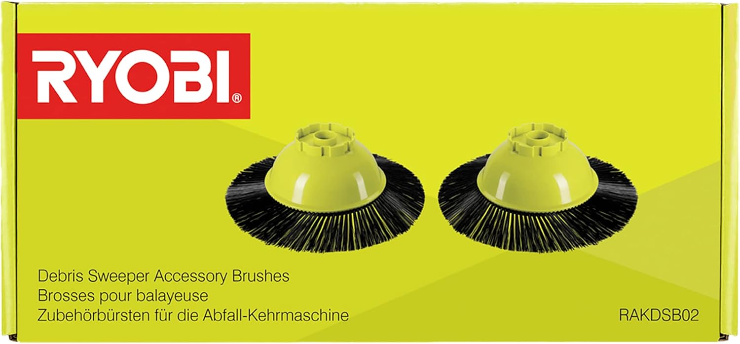 Ryobi RAKDSB02 Debris Sweeper Replacement Brushes (2 Piece)